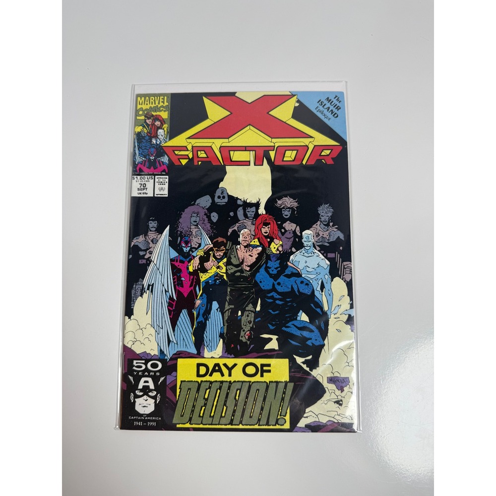 Marvel Comics X-Factor 70 1991 Mike Mignola Cover Muir Island Saga Epilogue Key
